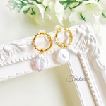 再販♡ リングストーンピアス（18kコーティング）