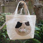 【三毛猫羊毛ランチバック】ミケ猫　猫トート
