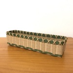 【訳あり】カトラリーケース（クラフト×オリーブ）■クラフトバンド