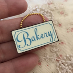 チェーン付き サインプレート＊ Bakery  