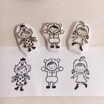 かぶりものシリーズ☆はんこ