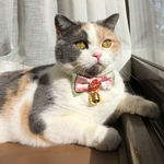 お花見モデル猫用蝶ネクタイ