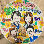 結婚式＊オーダーメイド＊誕生日＊クリスマス＊ お皿やマグカップに似顔絵