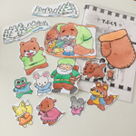 てぶくろ  パネルシアター 色違い♪