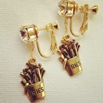french fries earring