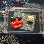 Rusyury節分お面と枡豆