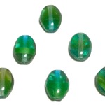 アクアリウムBlue-Green10×7mmチェコガラスビーズ