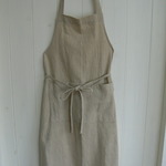 cotton/linenのシンプルエプロン