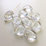 ヴィンテージ アクリルナゲットビーズ クリア 23mm 4こ