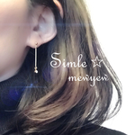 全3種！シンプルバーイヤリング＊ピアス