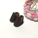＊送料無料＊【再販】mini☆miniシリーズ　ミニチュアサイドゴアブーツ⑪（こげ茶＆キャメル）