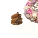 ＊送料無料＊【再販】mini☆miniシリーズ ミニチュアサイドリボンシューズ⑬（キャメル）