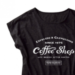 【再販】【注意！薄手生地】カフェ（COFFEE SHOP）Tシャツ 女性M.L【受注生産品】