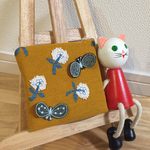ミナペルホネン スキップの小さな立体ファブリックパネル