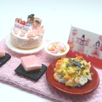 hand:made:ミニチュア：ドールハウス：雛祭り：