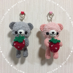 オーダー注文商品☆イチゴクマちゃんキーホルダー