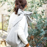 ☆限定☆woolのリボンのバッグ（ライトグレー）