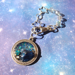 鉱石宇宙のバッグチャーム silver