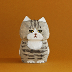 木彫り人形　ねこどん　サバトラ　[MWF-282]　