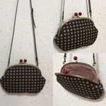 Ｂ様専用☆ぺたんこがま口ショルダー（こげ茶♪）