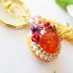 princess sunset orange バックチャーム/キーホルダー　レジン