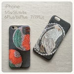 送料無料 花鳥 ハードケース iPhone 5/5s/SE/6/6s/6Plus/6sPlus/7/7Plus