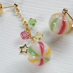 手毬あめのピアス（グリーン）
