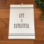 A4ポスター＊LIFE＊ナチュラルモノトーン