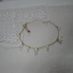 ホワイトオパールと淡水パールのブレスレット