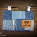 移動ポーチ   デニム⑧  移動ポケット