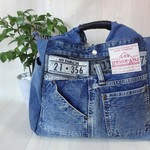  ポケットいっぱい＊デニム3wayバッグ
