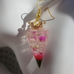 桜のオルゴナイト　ピアス、イヤリング