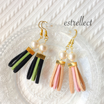 2color タッセル ピアス