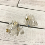 クリアフリルピアス（イヤリング）