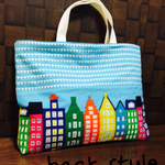 北欧☆お家柄のレッスンバッグ☆入園入学