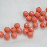 20粒♡アクリル塗装ビーズ(6mm)サーモンピンク