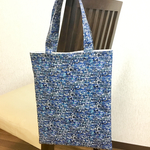 リバティ　ペタンコトートバッグ　ジェニーズリボンズ