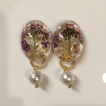 ドライフラワー ピアス