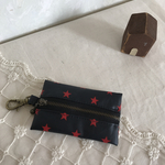再販4☆ランドセルに！リールつきキーケース（スターNavy×red）