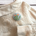 🔴1day SALE開催中🔴ナチュラル フラワー 刺繍ブローチ