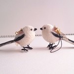 羊毛シマエナガストラップ