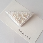 Flower Garden ビーズ刺繍ブローチ