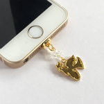 　iPhoneX対応 空にはばたく鳥 充電口用アクセサリー