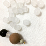 (6粒)アクリル円柱ビーズ(8×6mm)