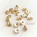 高品質 K16GP ピアスキャッチ 30個