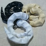 羊角 ツノヘアクリップ アイボリー
