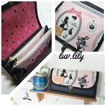 大人かわいい♥  長財布  不思議の国のアリス  ピンク×フェイクレザー