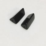 (2個)アクリル三角柱ビーズ(11×25mm)
