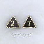 Triangle▲選べるナンバープレートイヤリング