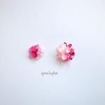 yumichichoco様pierce/earring...わがままぴんく/apres la pluie